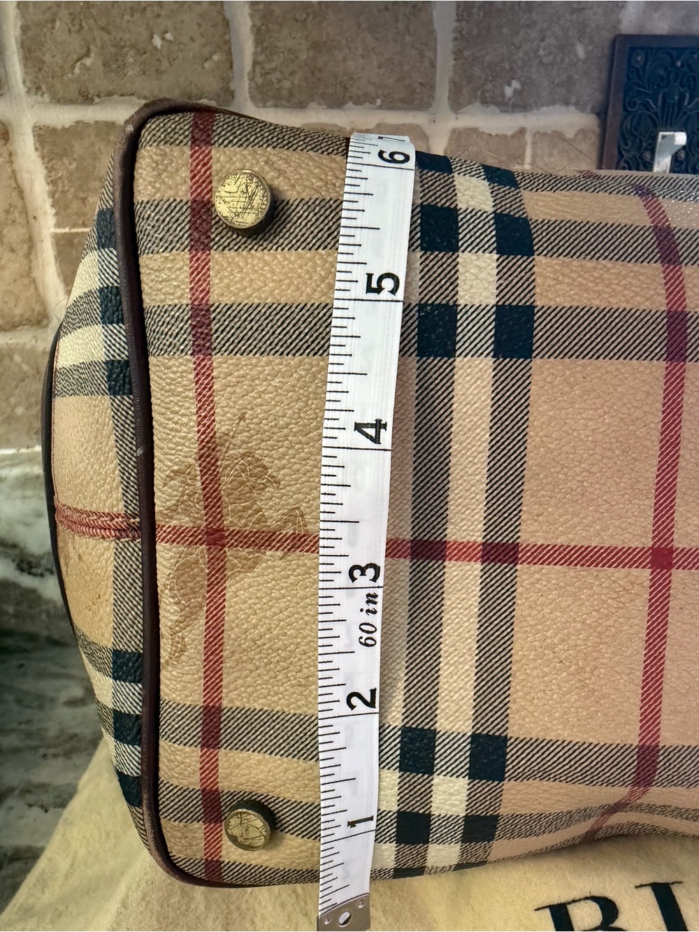 Authentic Burberry Haymarket Shoulder Bag - Picture 10 of 16
